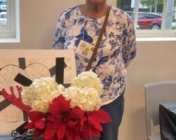 BBGC Member with her arrangement